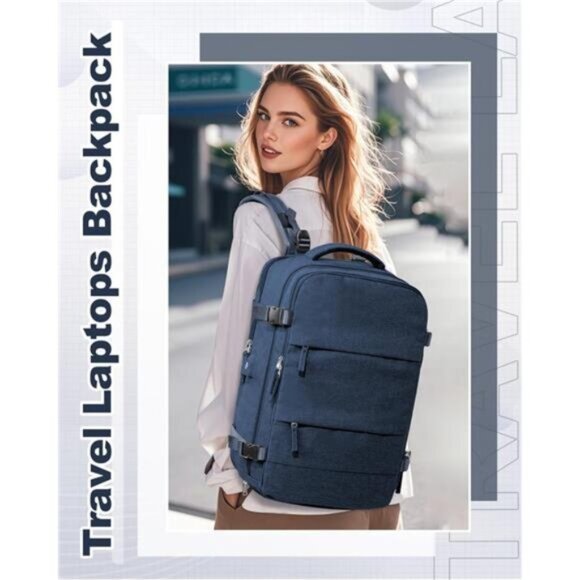 Travel Backpack for Women Blue main image 6